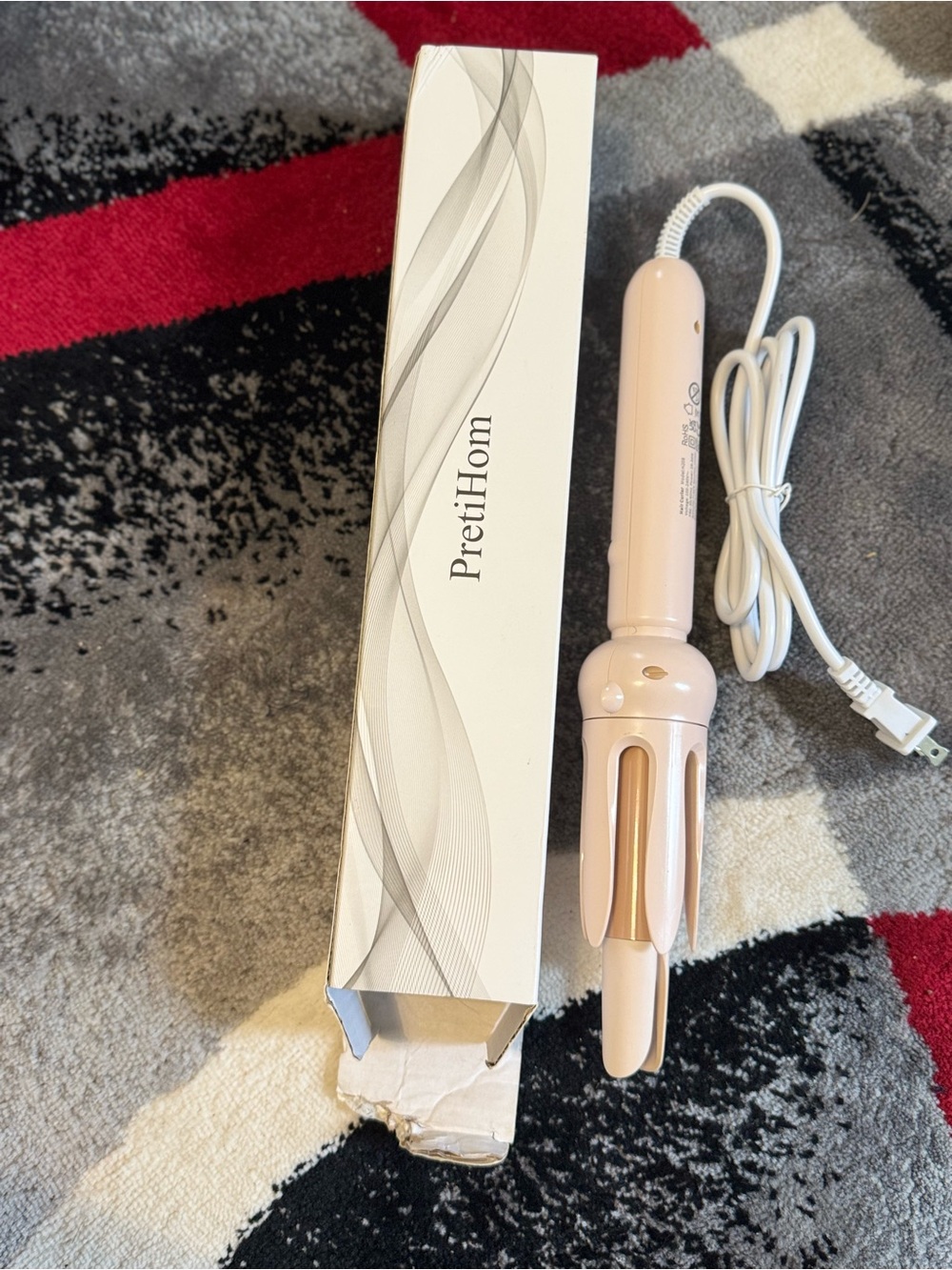 Pink Automatic Hair Curler